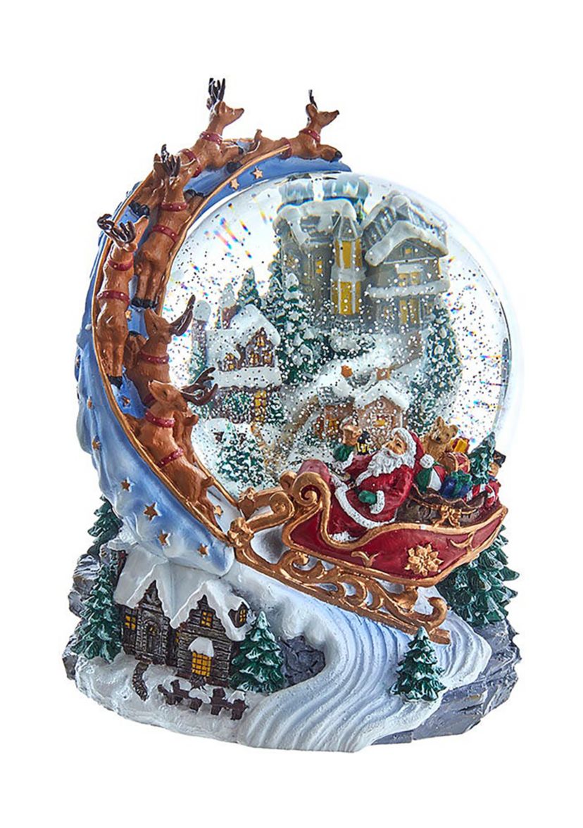 Santa and Sled Waterglobe