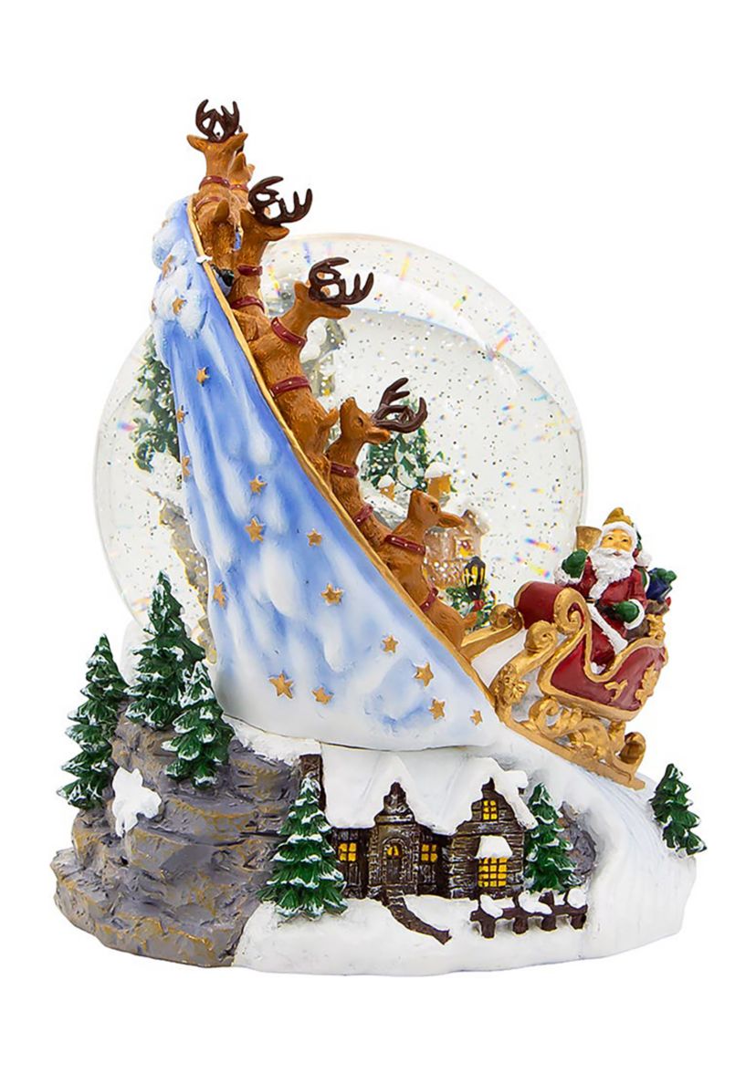 Santa and Sled Waterglobe