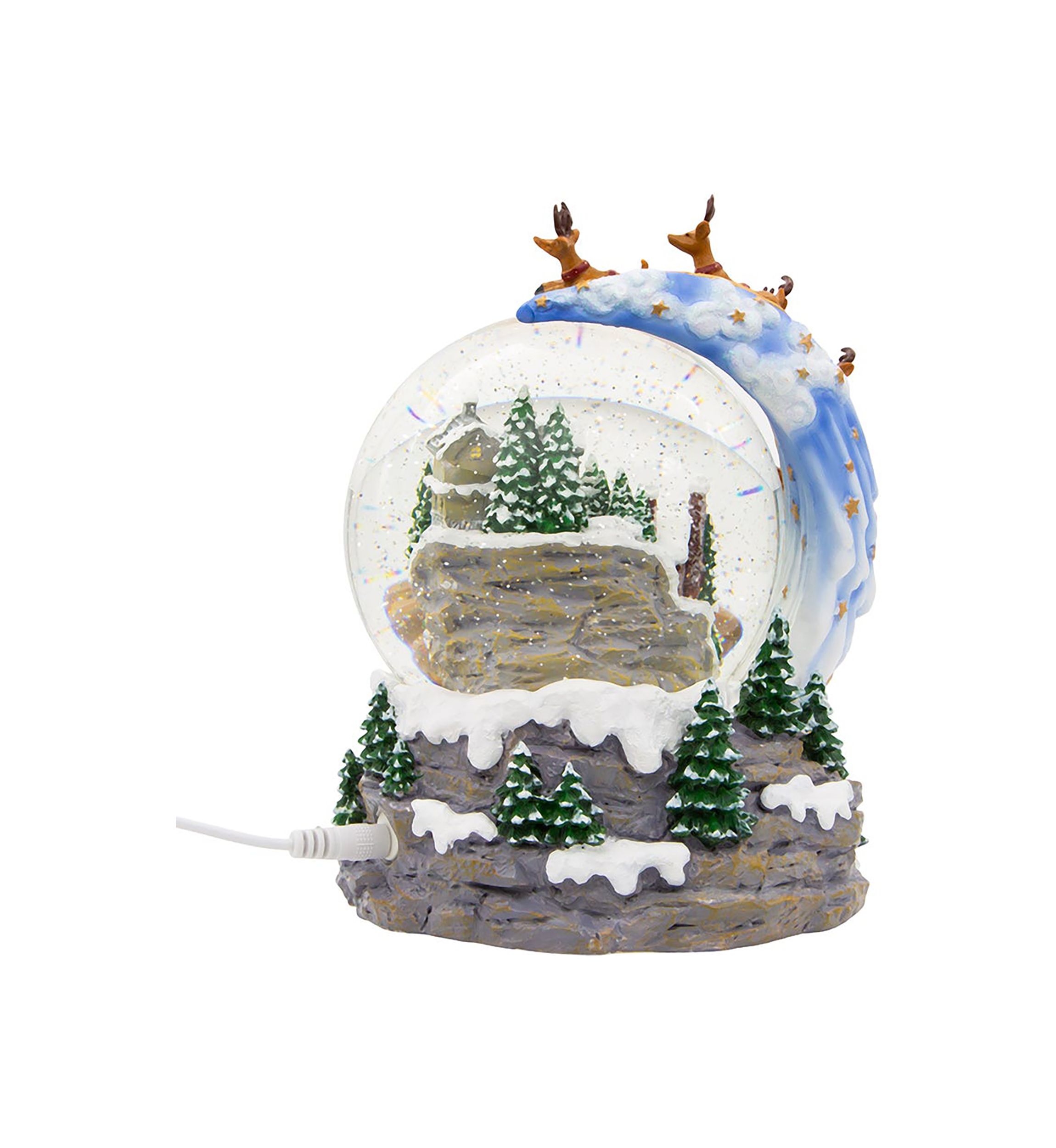 Santa and Sled Waterglobe