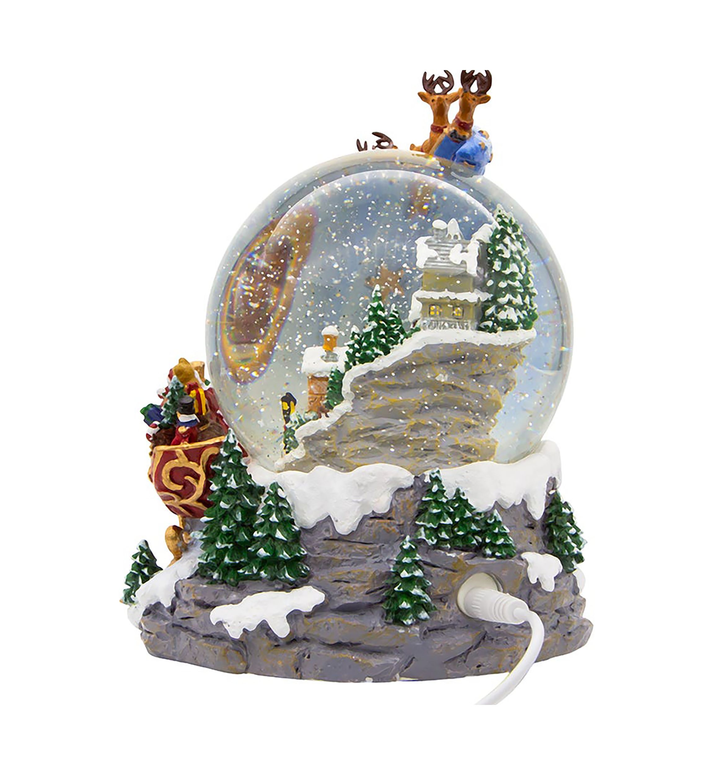 Santa and Sled Waterglobe