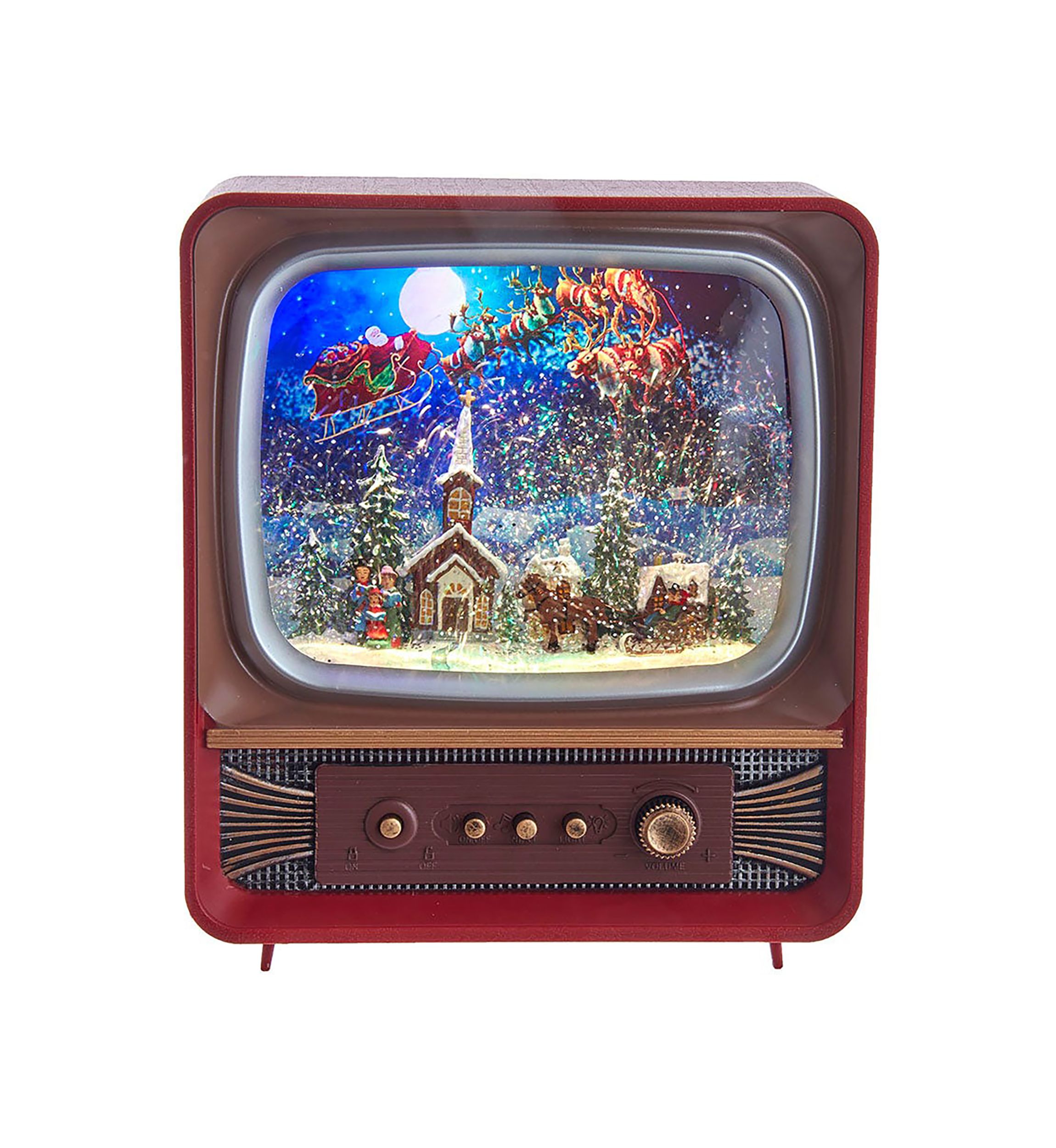 Musical Santa TV Lantern