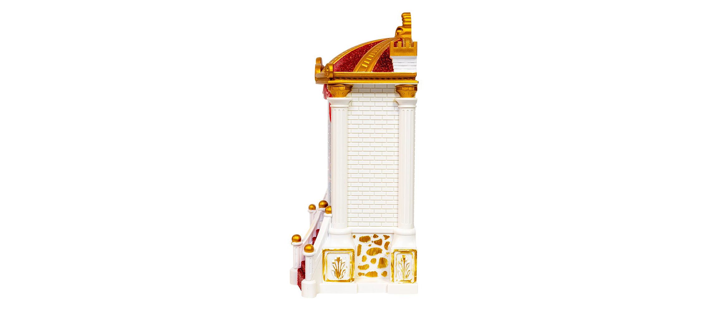 9.25-Inch Battery Operated USB LED Lighted Ballet Theater Lantern with Spinning Glitter Water