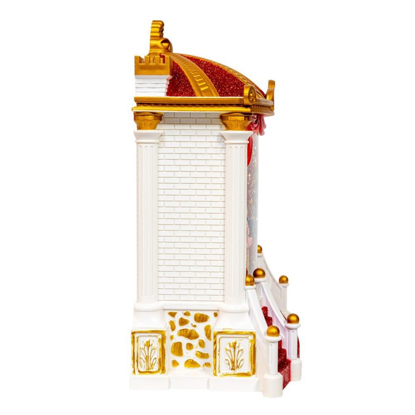 9.25-Inch Battery Operated USB LED Lighted Ballet Theater Lantern with Spinning Glitter Water