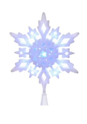 Kurt S. Adler 10 in Cool White LED Glitter Snowflake Treetop