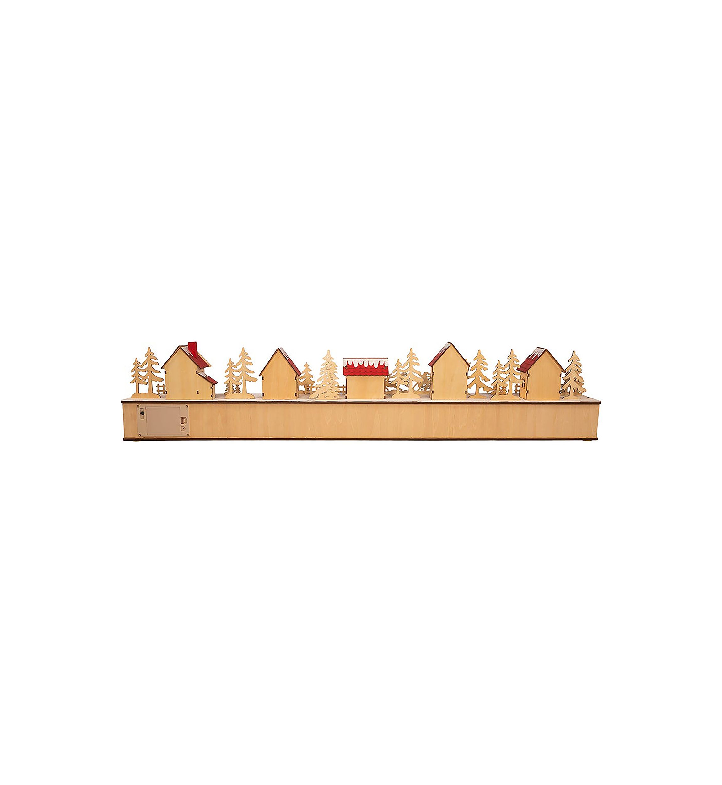 6.7-Inch Light-Up Christmas Village With Advent Calender