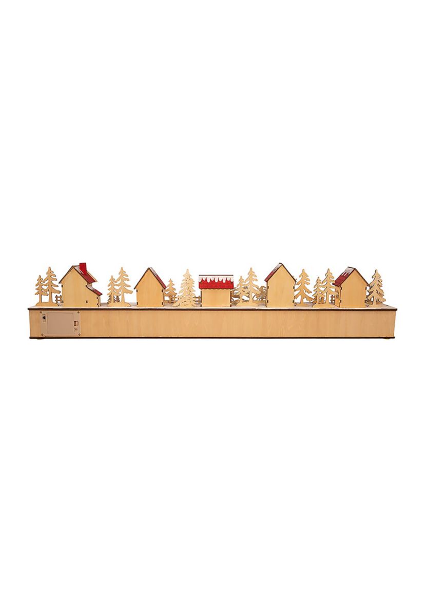 6.7-Inch Light-Up Christmas Village With Advent Calender