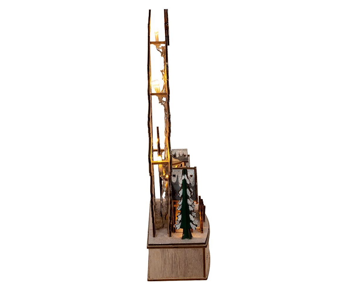 Kurt Adler 12.6-Inch Battery Operated Lighted Christmas Tree Village
