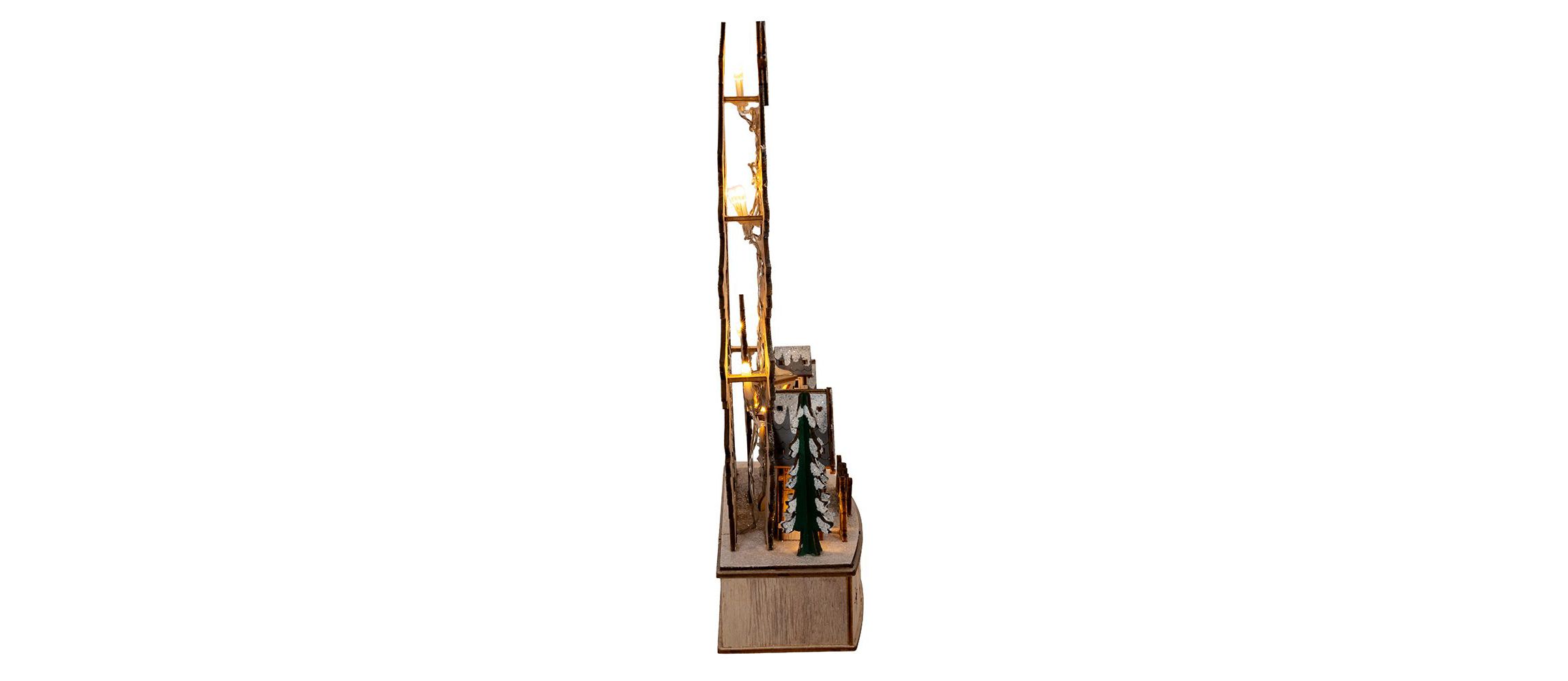 Kurt Adler 12.6-Inch Battery Operated Lighted Christmas Tree Village