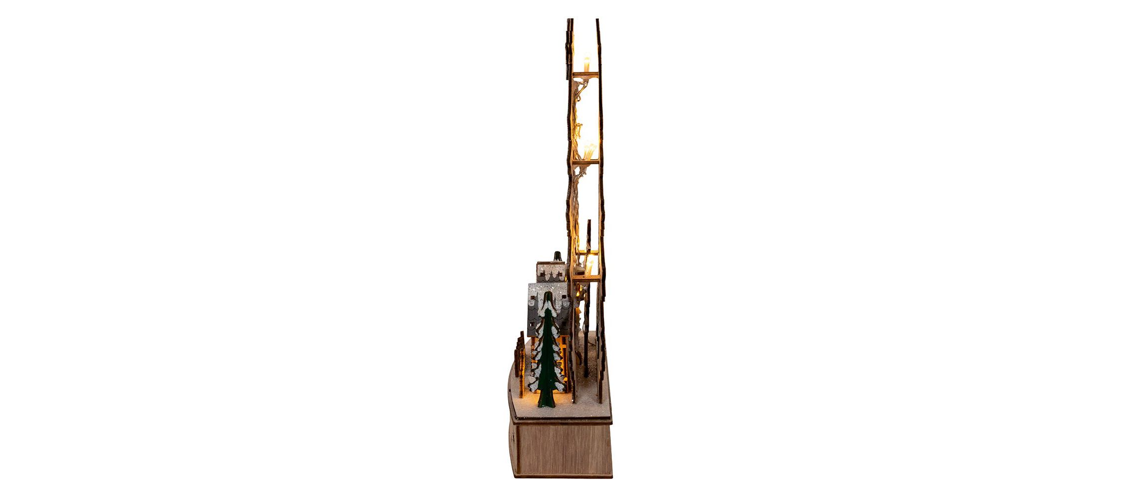 Kurt Adler 12.6-Inch Battery Operated Lighted Christmas Tree Village