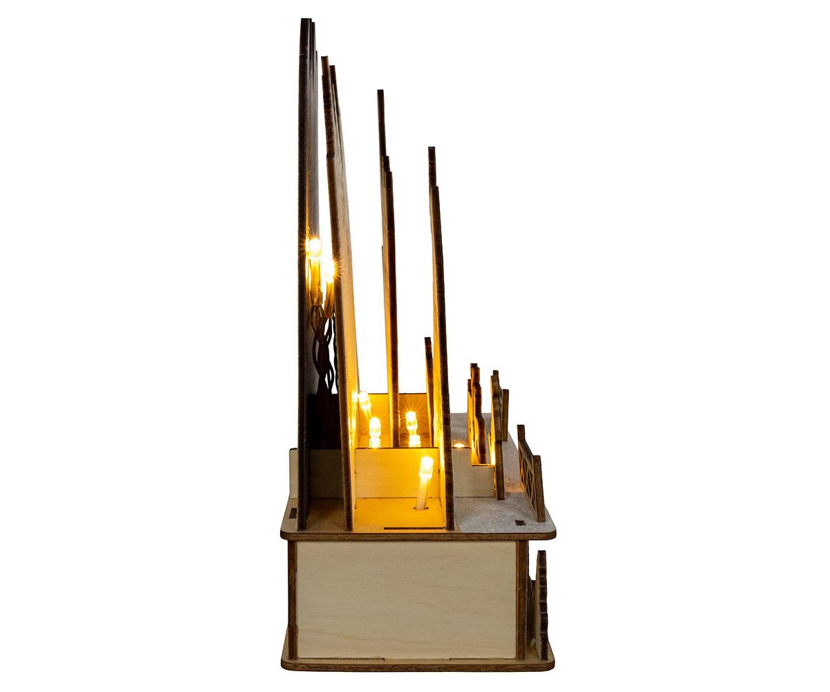 Kurt Adler 9.8-Inch Battery Operated LED Lighted Christmas Tree Village