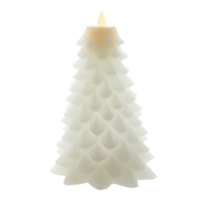 Kurt S. Adler Kurt Adler 9-Inch Battery Operated White Christmas Tree Candle with LED Flicker Flame