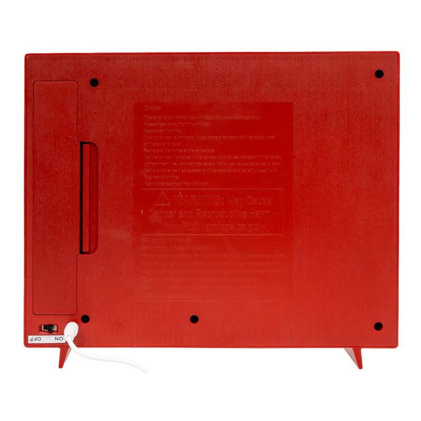 8.325-Inch Battery Operated USB LED Musical TV with Spinning Glitter Water Table Piece