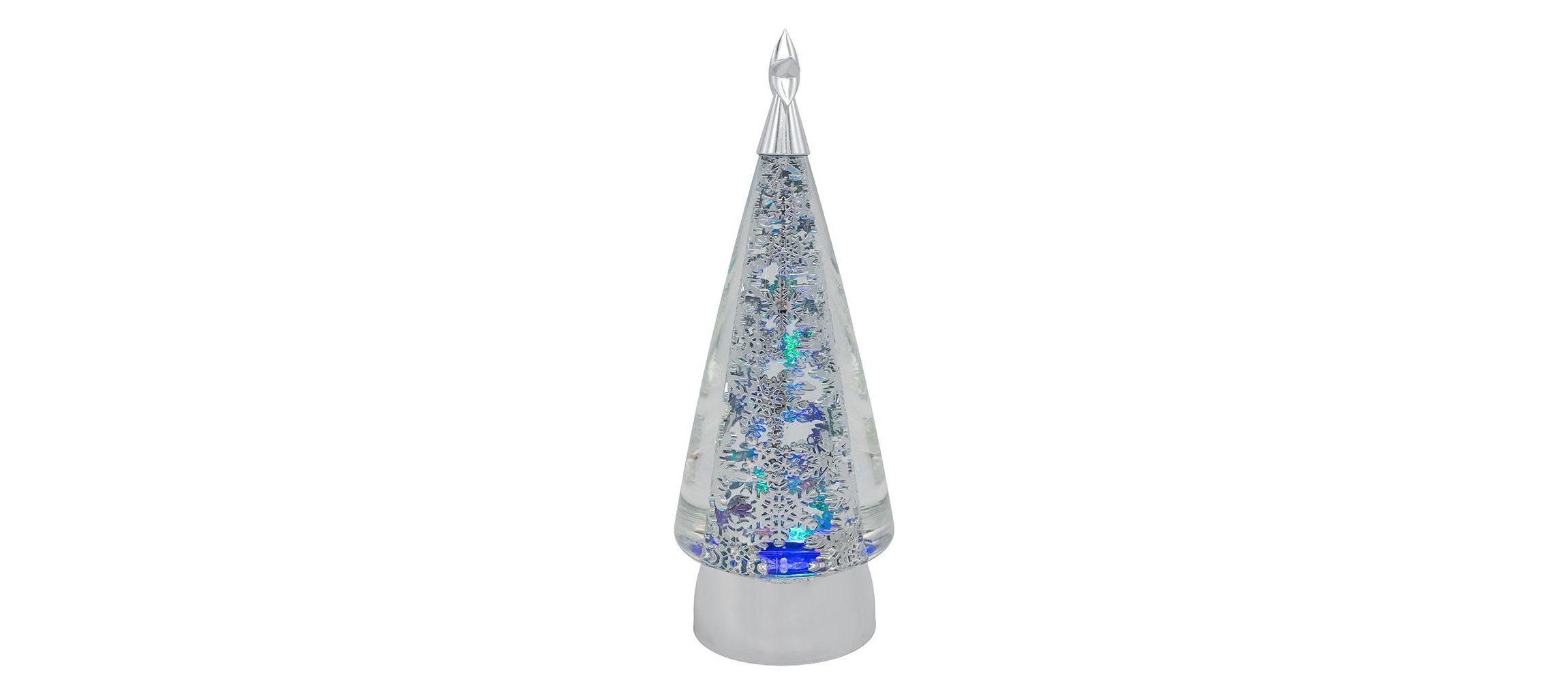 11.5-Inch Battery-Operated USB LED Rotating Christmas Tree