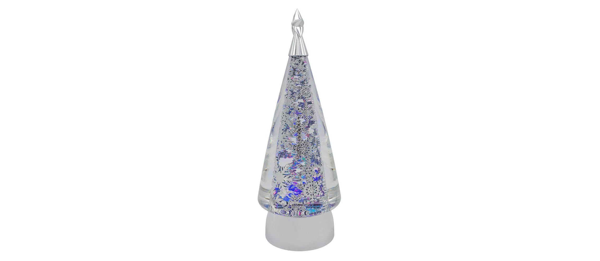 11.5-Inch Battery-Operated USB LED Rotating Christmas Tree