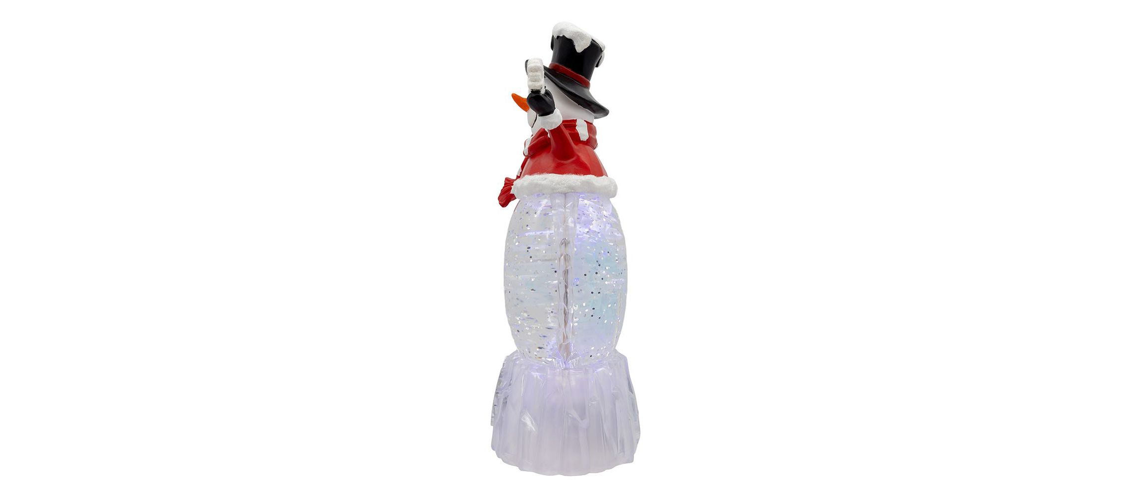 9.25-Inch Battery Operated USB Christmas Snowman Water Globe