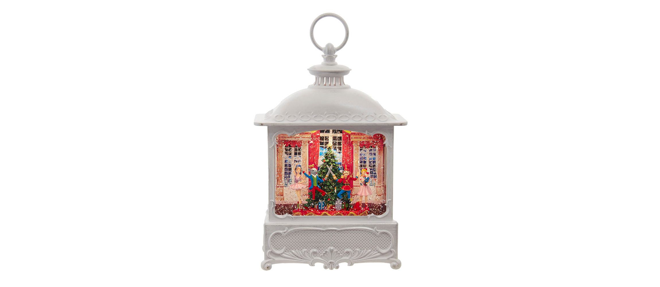 10.25-Inch Battery-Operated USB LED Lighted Nutcracker Suite Water Lantern