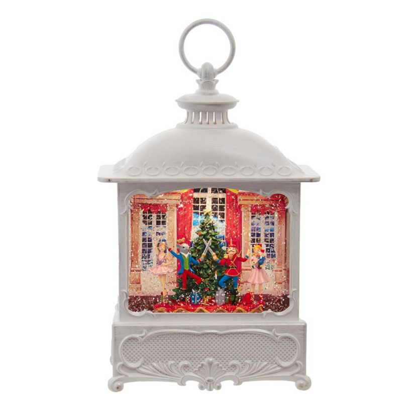 10.25-Inch Battery-Operated USB LED Lighted Nutcracker Suite Water Lantern