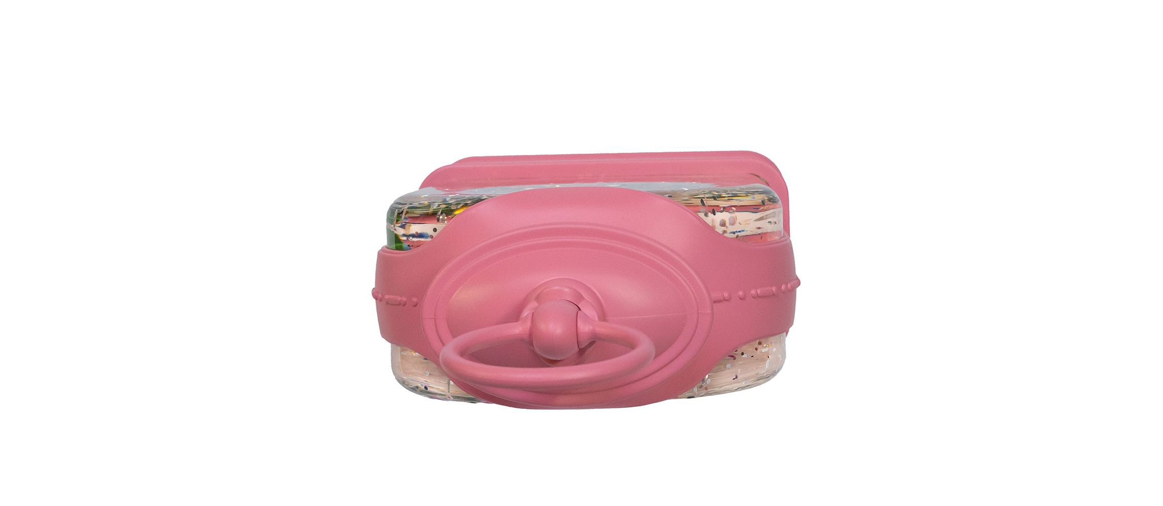 9.75-Inch Battery Operated USB LED Lighted Flamingo Riding Motorcycle Water Lantern