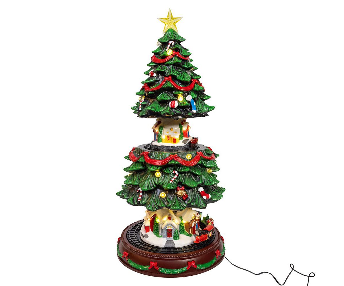 Musical Animated Christmas Tree Table Piece