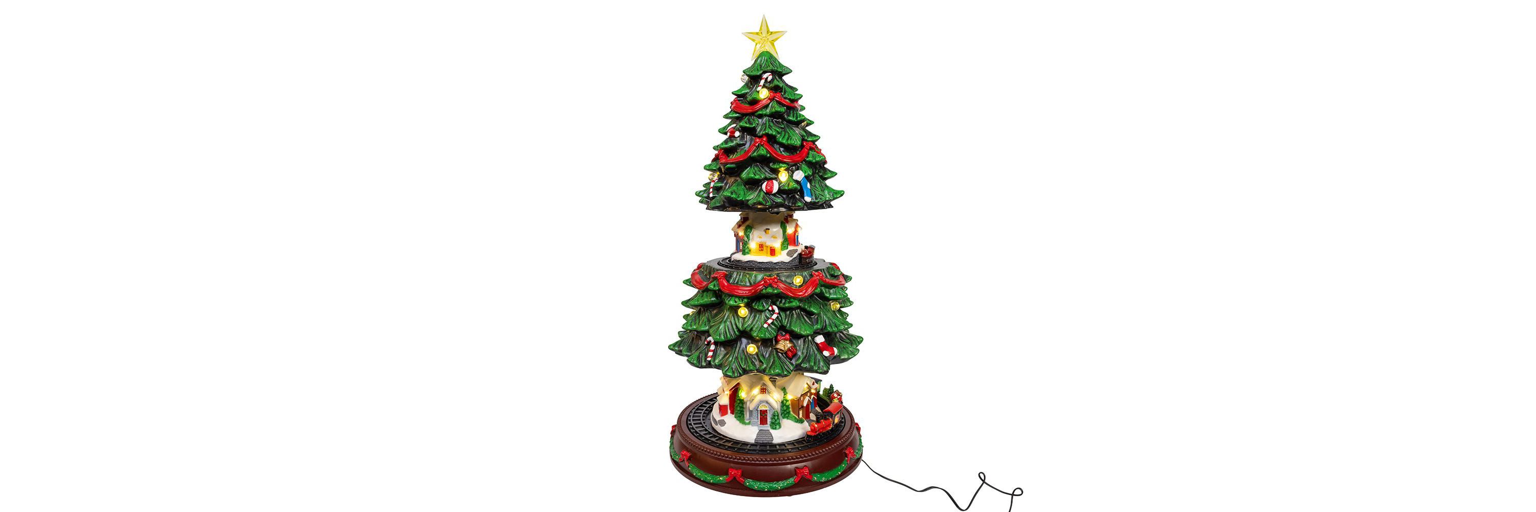 Musical Animated Christmas Tree Table Piece
