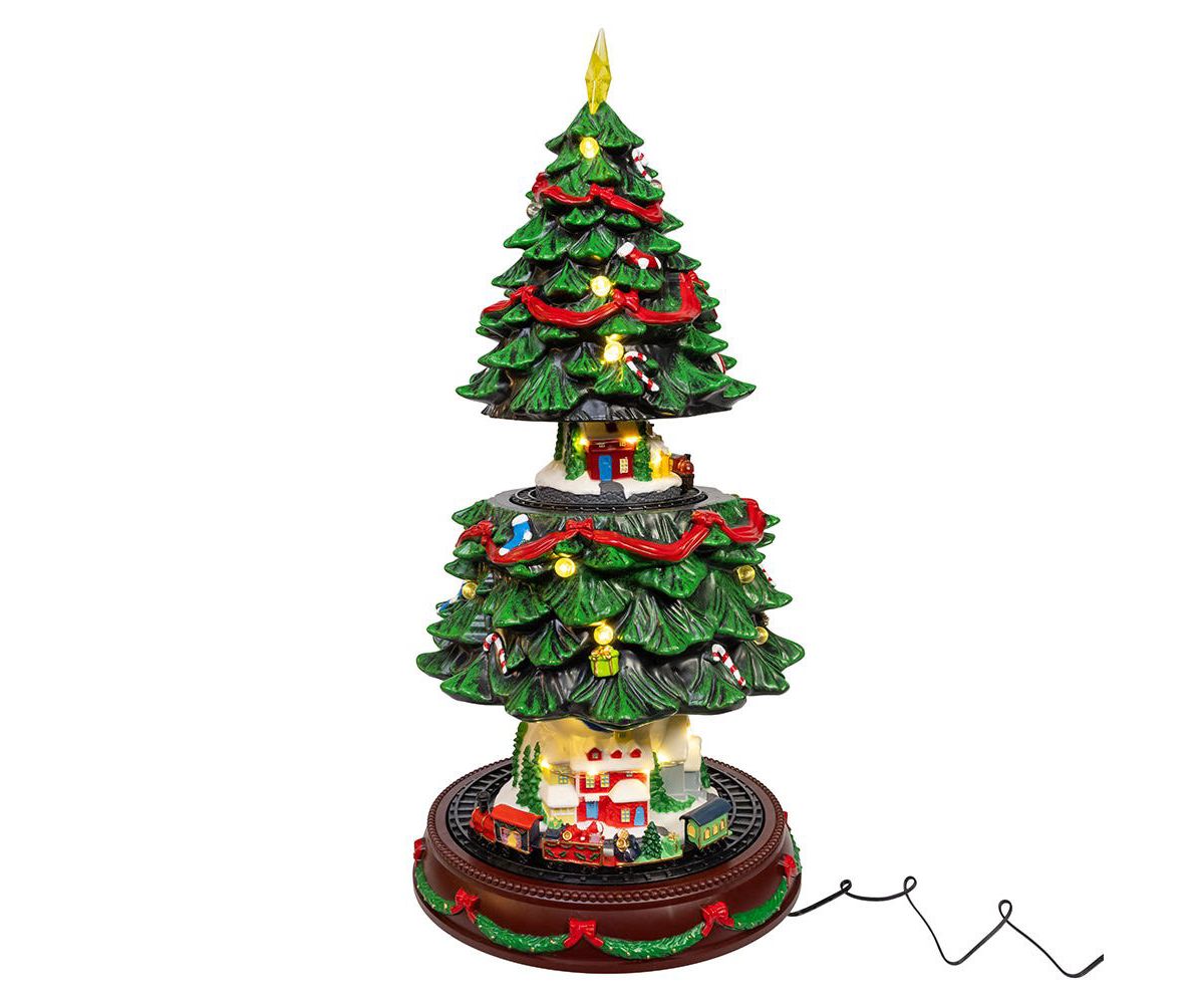 Musical Animated Christmas Tree Table Piece
