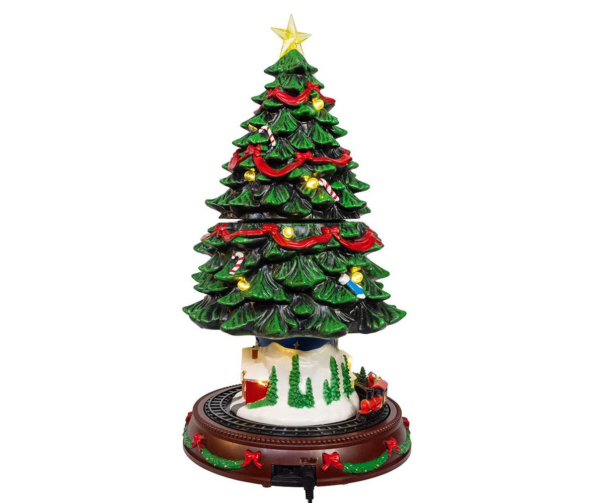 Musical Animated Christmas Tree Table Piece
