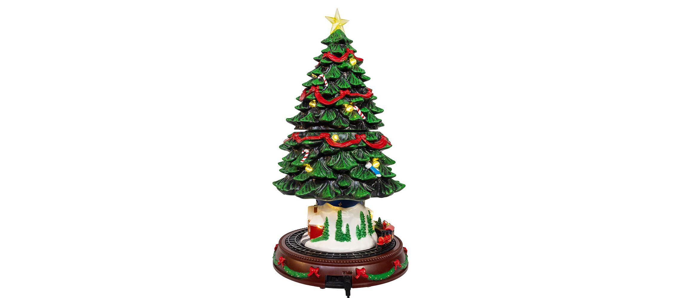 Musical Animated Christmas Tree Table Piece
