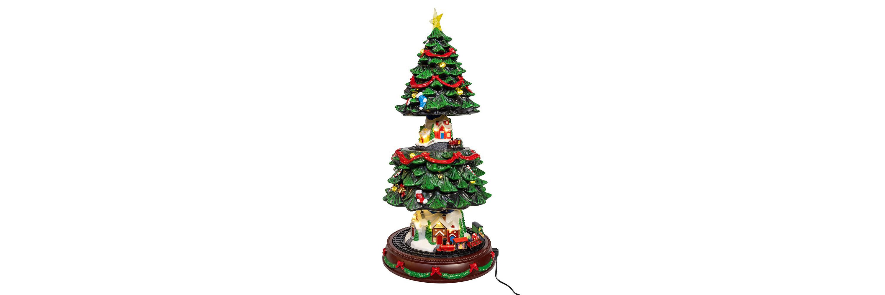 Musical Animated Christmas Tree Table Piece