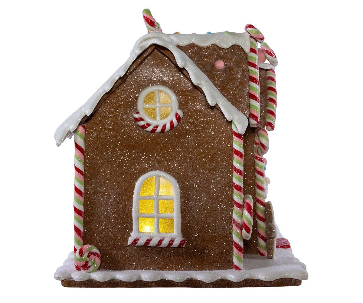 Kurt Adler 8.46-Inch Battery Operated LED Lighted Gingerbread Lollipop Shop