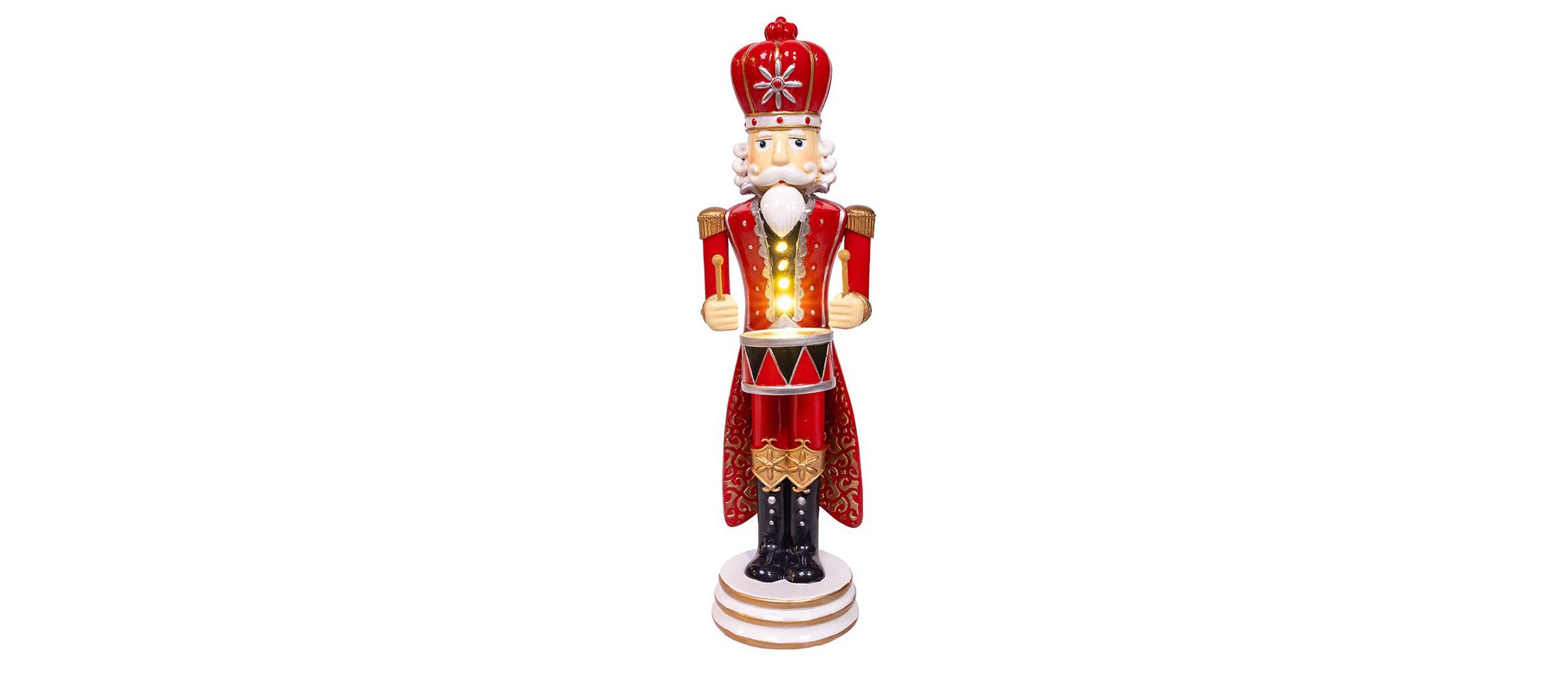 12In. Battery Operated Lighted King Nutcracker Table Piece