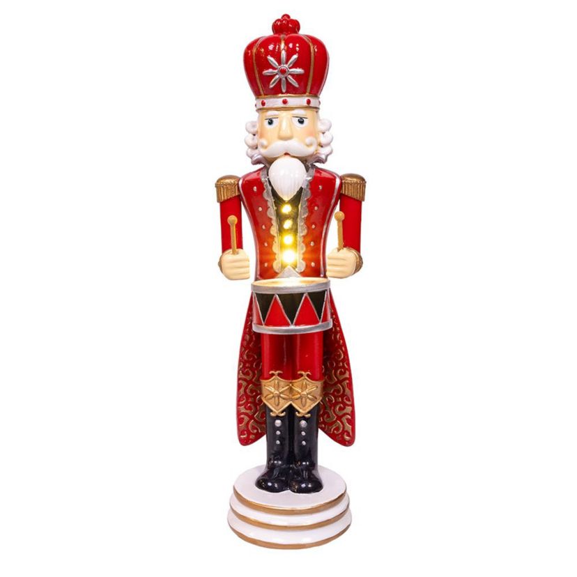 12In. Battery Operated Lighted King Nutcracker Table Piece