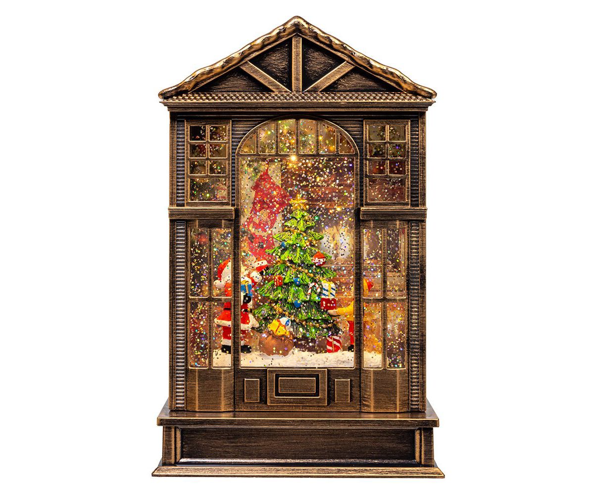 10-Inch Battery-Operated LED Lighted Tree Water Lantern