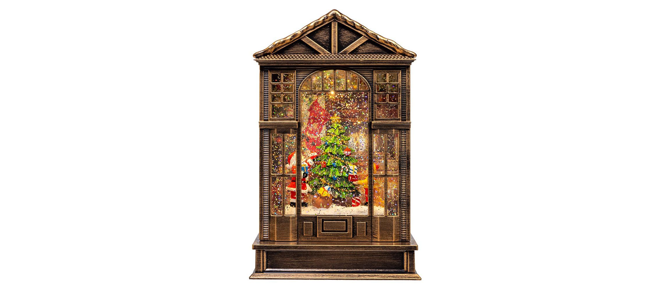 10-Inch Battery-Operated LED Lighted Tree Water Lantern