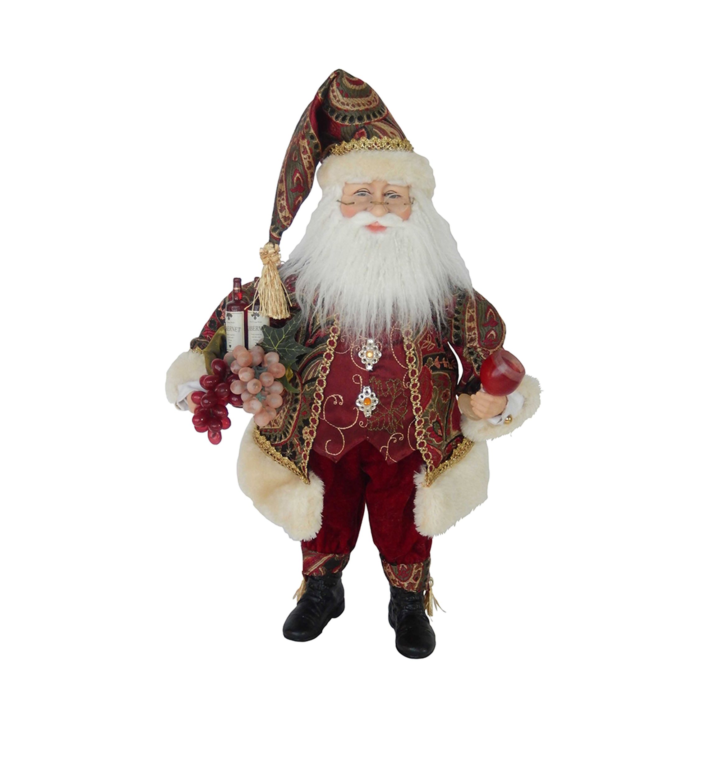 18 Inch Kringle Klaus Wine Santa