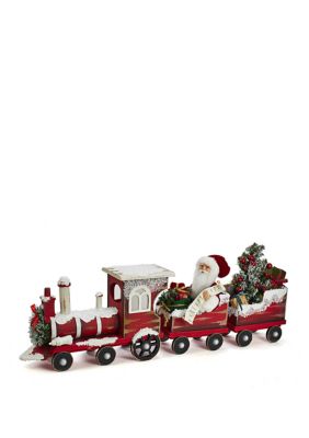 30.5 Inch Kringle Klaus Santa On Train