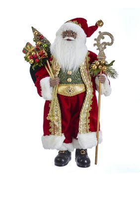 18 Inch Kringle Klaus African American Santa 