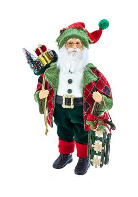  18 Inch Kringle Klaus Red and Green Santa and Gifts