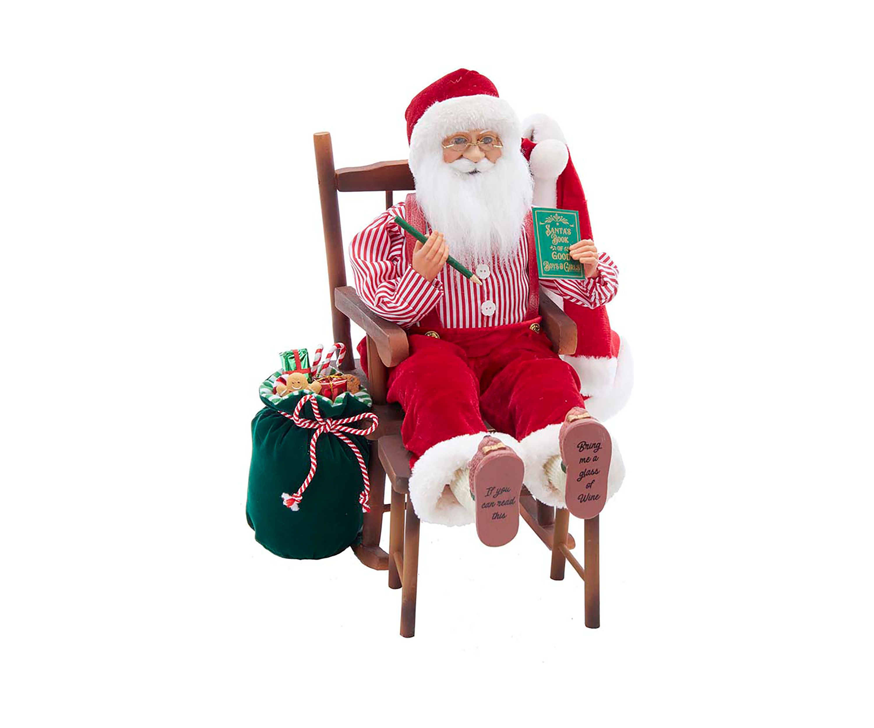 16-Inch Kringle Klaus Sitting in Chair