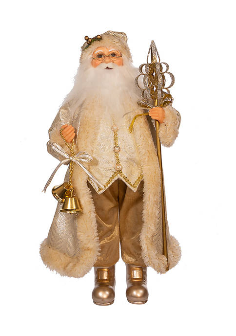 Kurt S. Adler 17-Inch Light Gold Santa with