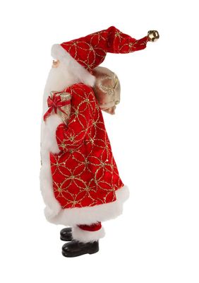 17-Inch Kringle Klaus Red Santa with Gifts