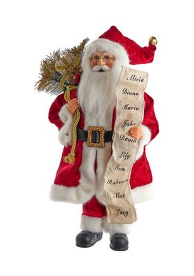 17.25-Inch Kringle Klaus Tradition Santa with List