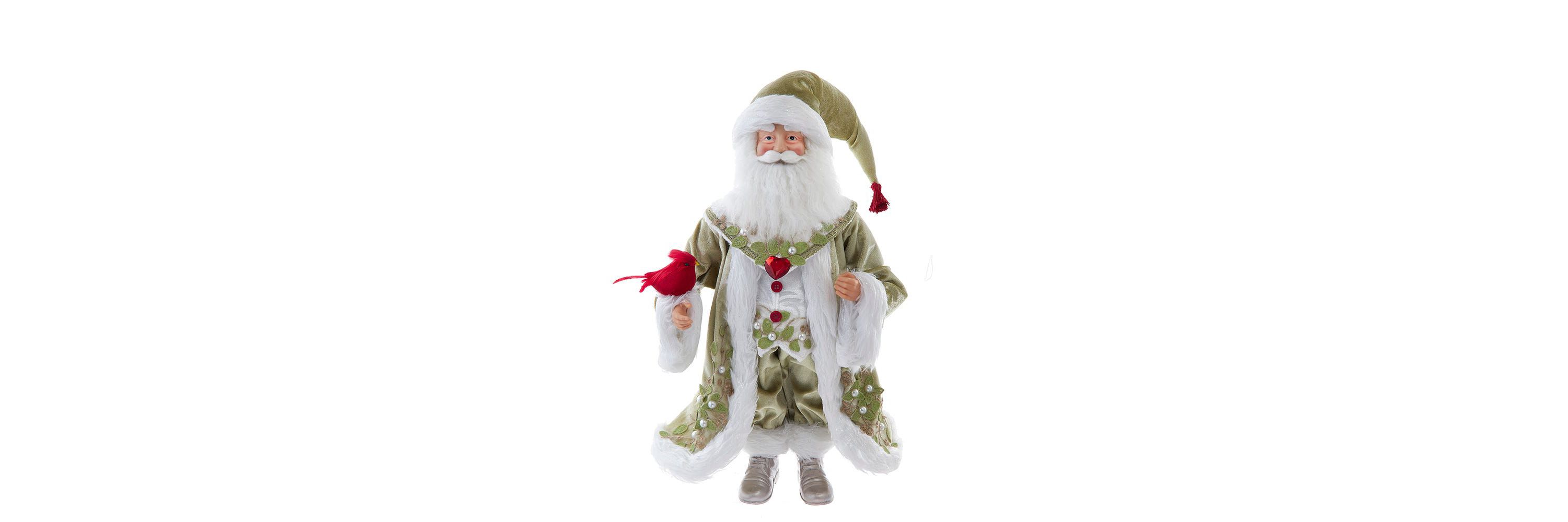 18-Inch Kringles Mistletoe Kisses Santa table piece