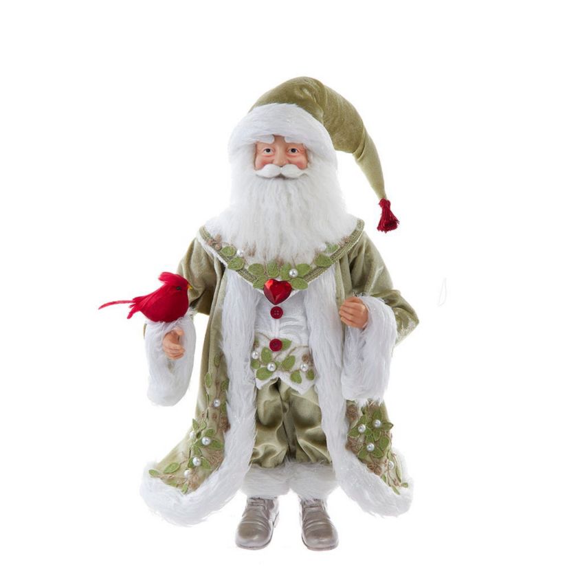 18-Inch Kringles Mistletoe Kisses Santa table piece