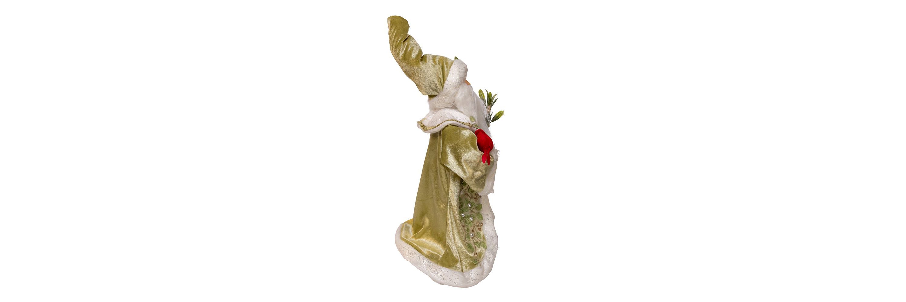 18-Inch Kringles Mistletoe Kisses Santa table piece