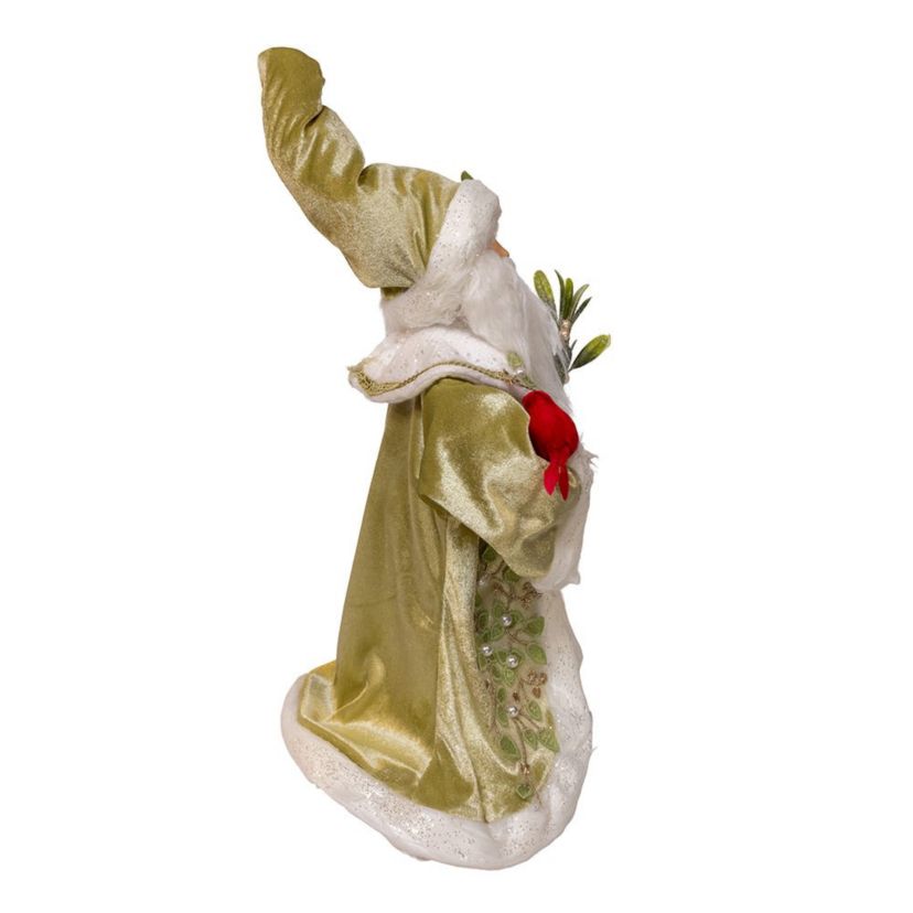 18-Inch Kringles Mistletoe Kisses Santa table piece