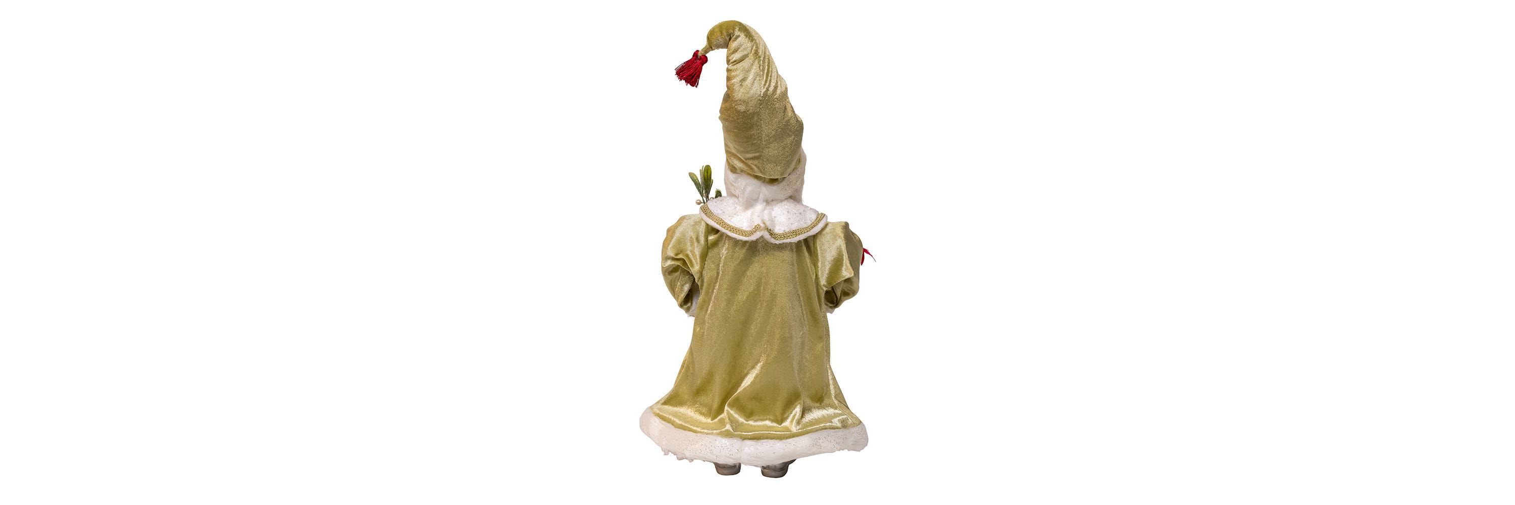 18-Inch Kringles Mistletoe Kisses Santa table piece
