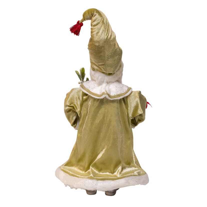 18-Inch Kringles Mistletoe Kisses Santa table piece