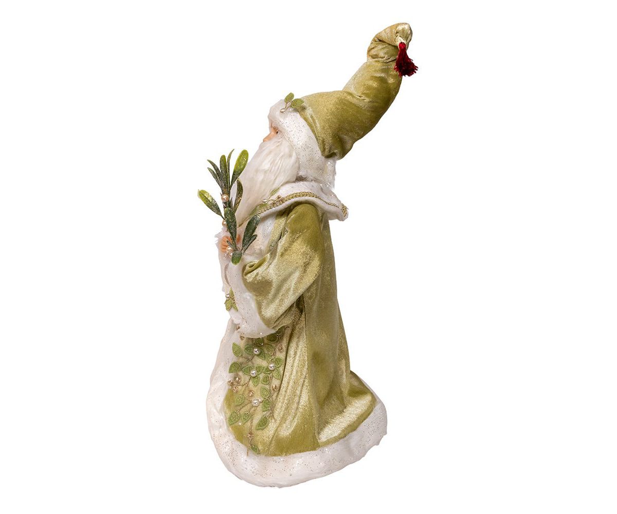 18-Inch Kringles Mistletoe Kisses Santa table piece