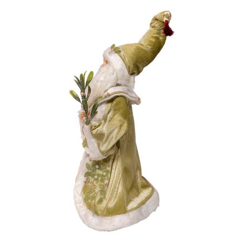 18-Inch Kringles Mistletoe Kisses Santa table piece