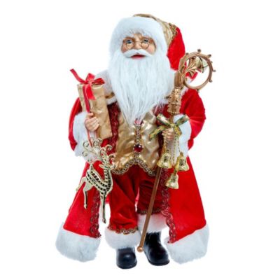 Kurt S. Adler 18In. Standing Red and Gold Santa